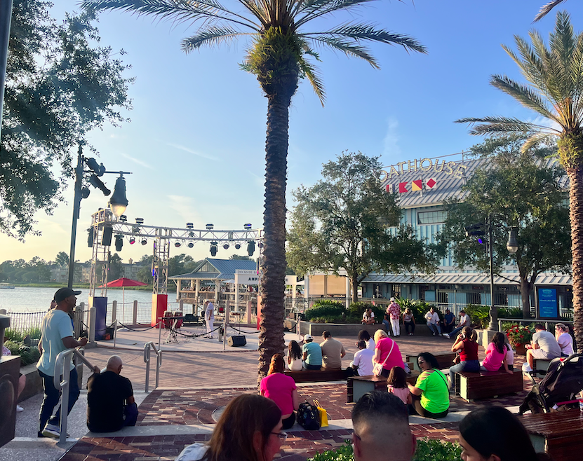 Stage Behind Boathouse